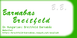 barnabas breitfeld business card